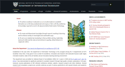 Desktop Screenshot of infotech.nitk.ac.in