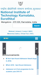 Mobile Screenshot of nitk.ac.in